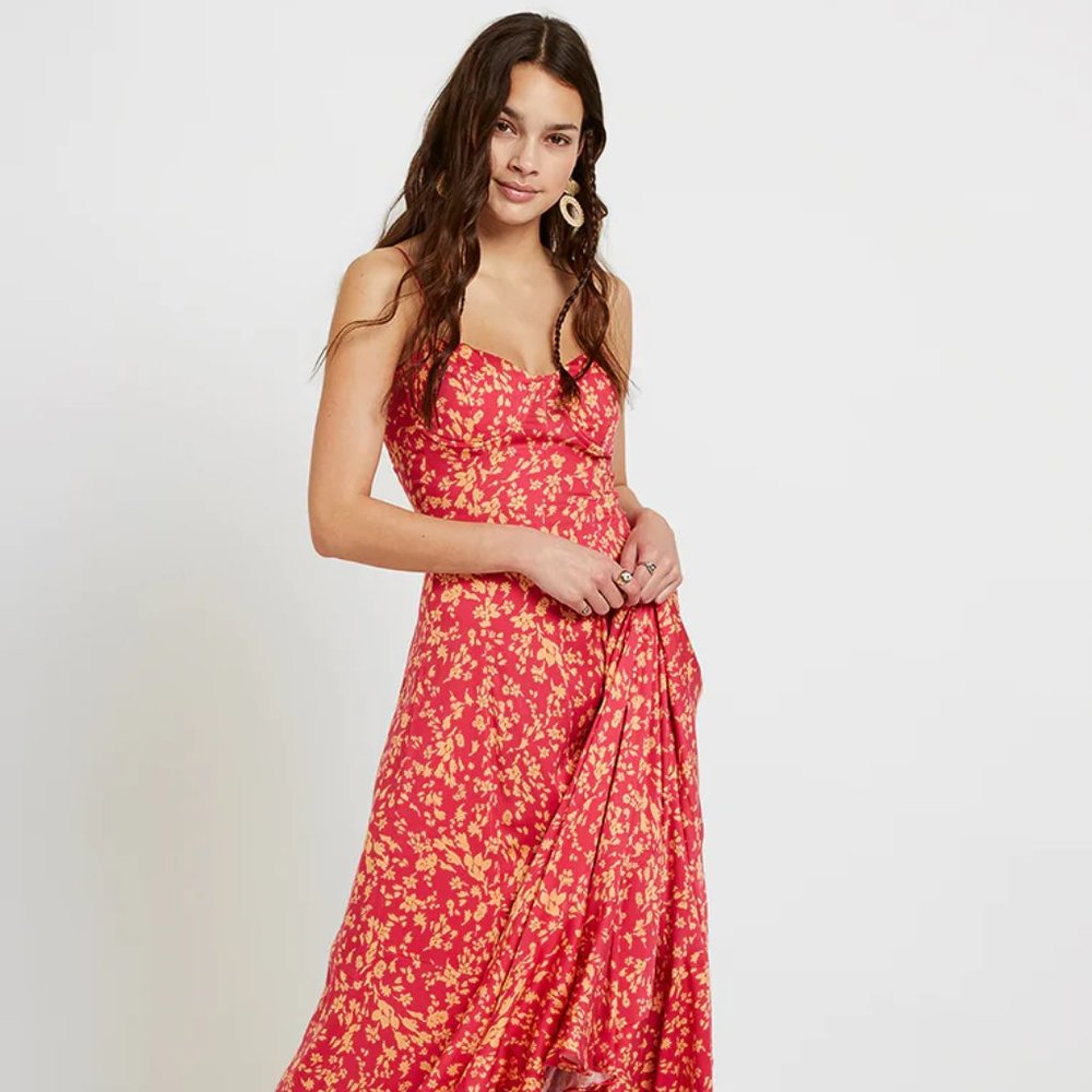 Free People Under The Moonlight Maxi Dress size 4